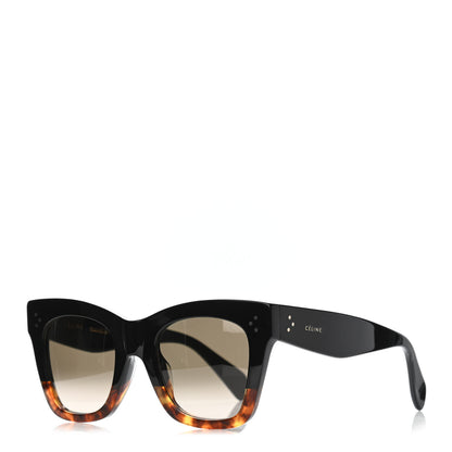 Celine Cat Eye Sunglasses CL4098 Black Havana Brown 1 of 4