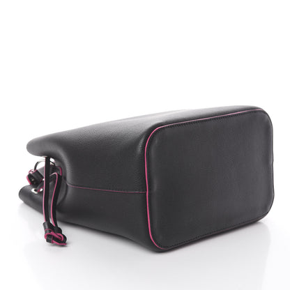 Louis Vuitton Calfskin Lockme Bucket Black 3 of 7