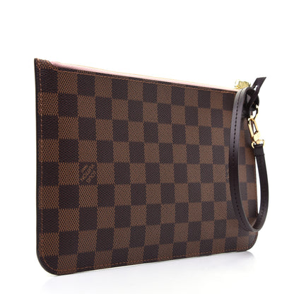 Louis Vuitton Damier Ebene Neverfull MM GM Pochette Rose Ballerine 3 of 10