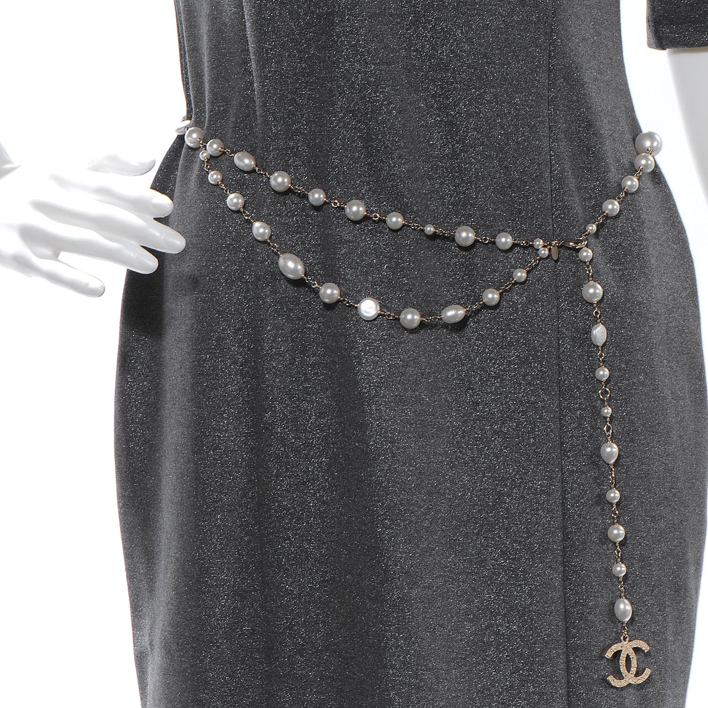 CC Irregular Pearl Belt Gold