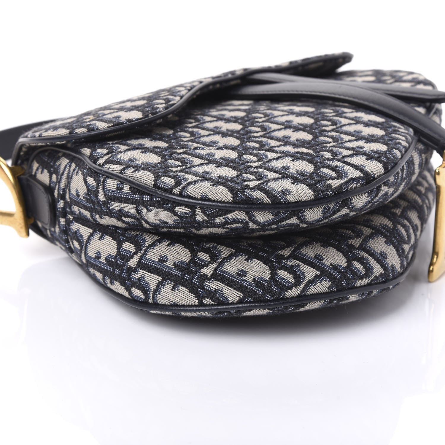 Christian Dior Oblique Saddle Bag Blue 5 of 10