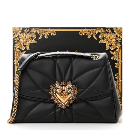 Dolce & Gabbana Nappa Quilted Devotion Bag Black 10 of 10