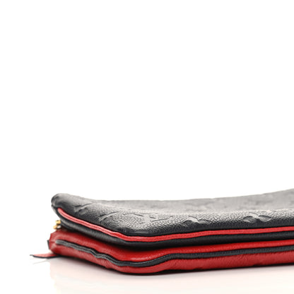 Louis Vuitton Empreinte Double Zip Pochette Marine Rouge 10 of 11