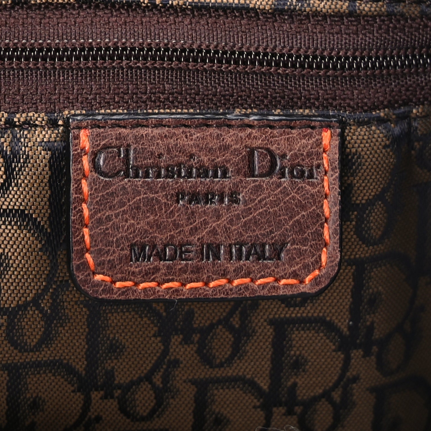 Christian Dior Calfskin Gaucho Double Saddle Bag Brown 5 of 7