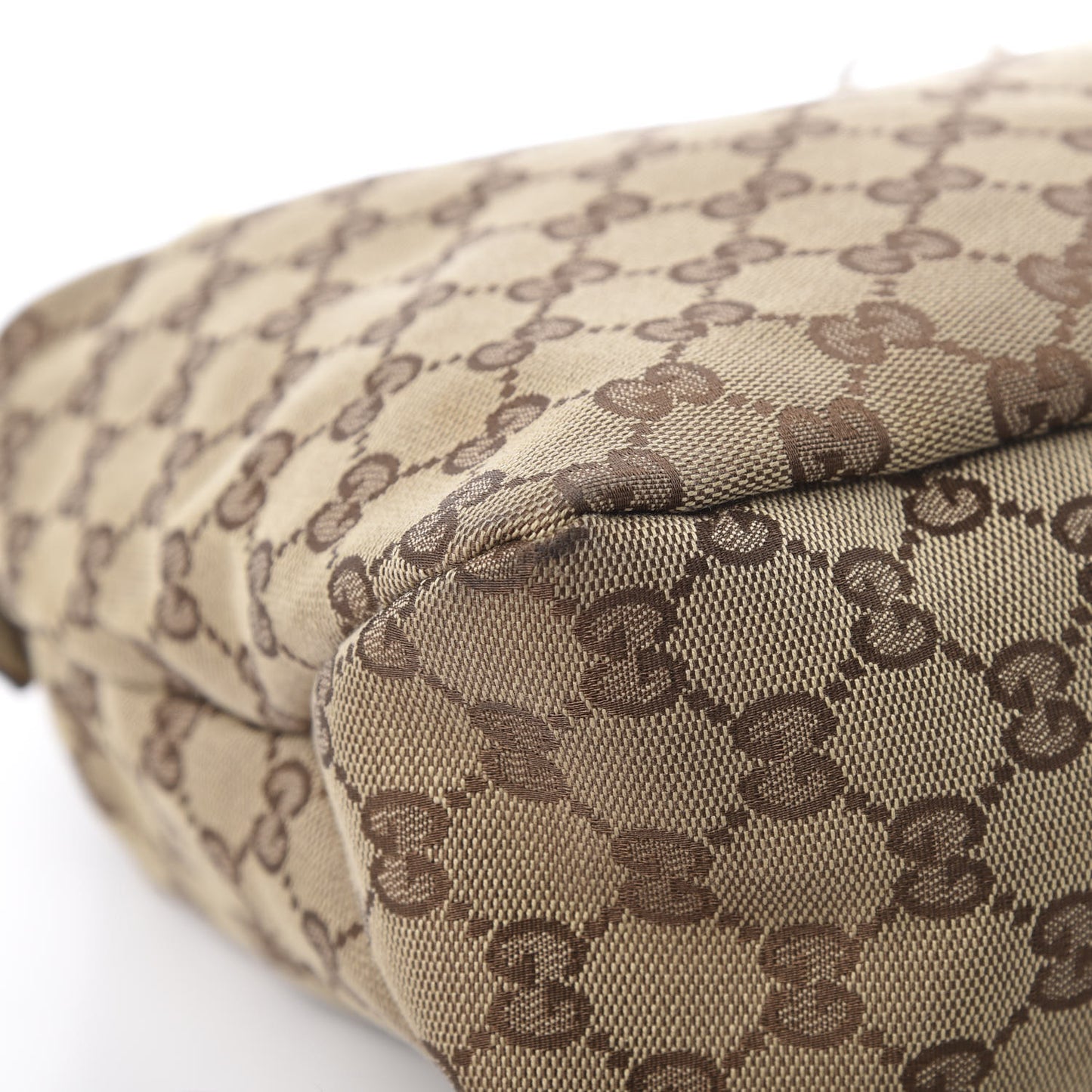 Monogram Medium Horsebit Chain Hobo Off White