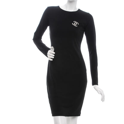 Chanel Baguette Crystal CC Brooch Silver 2 of 4