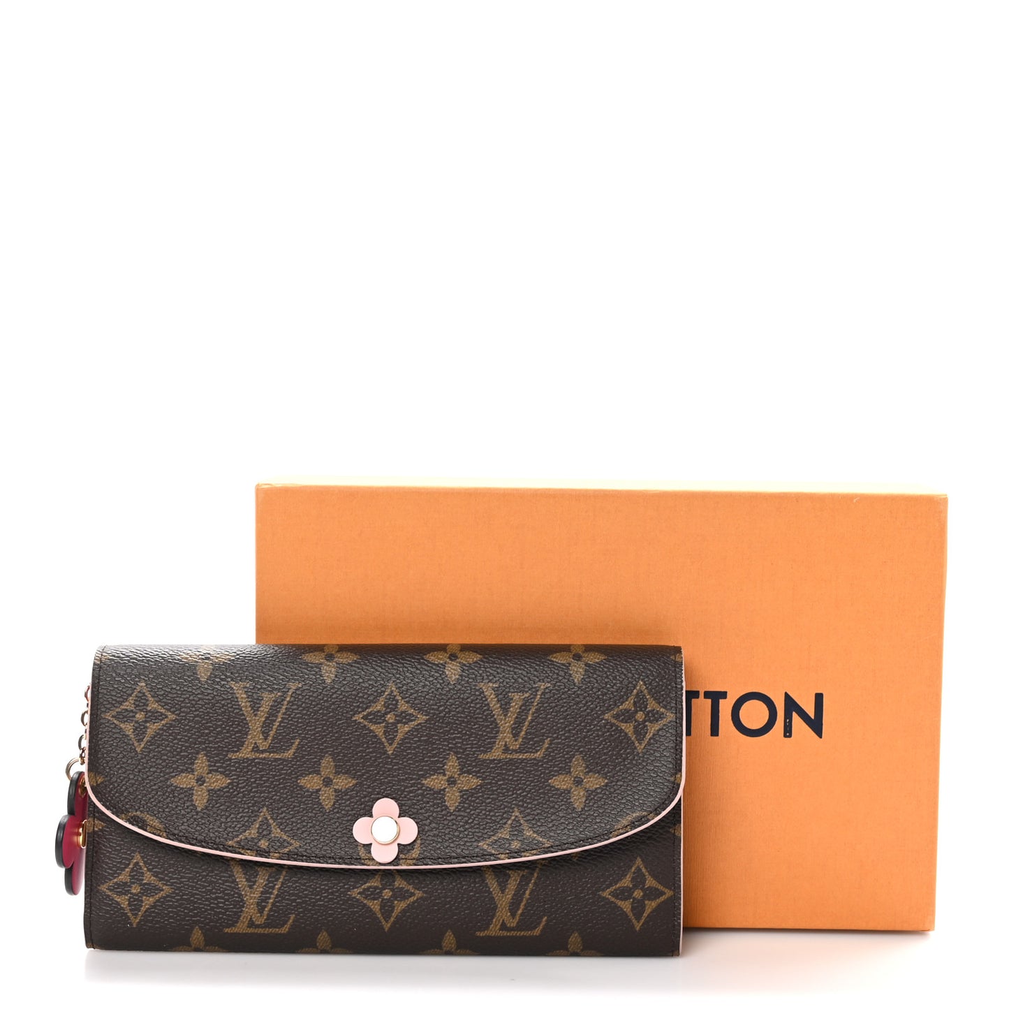 Monogram Bloom Flower Emilie Wallet Fuchsia