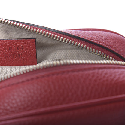 Gucci Pebbled Calfskin Small Soho Disco Bag Tabasco Red 9 of 12