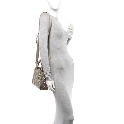 Christian Dior Metallic Lambskin Cannage Small My ABCDior Lady Dior Gold 2 of 10