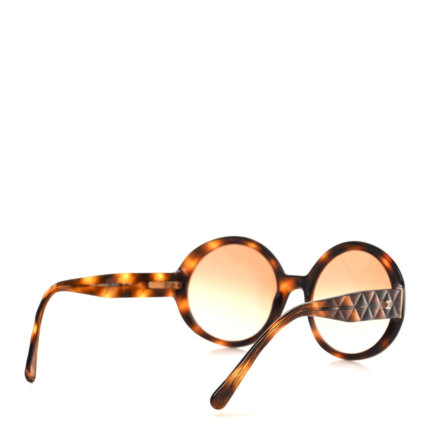 Quilted CC Mod Sunglasses 5120 Tortoise