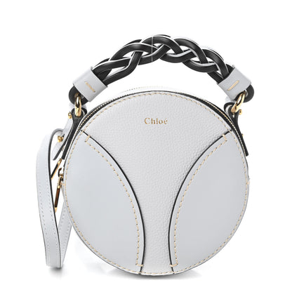 Chloe Grained Shiny Calfskin Mini Round Daria Bag Light Cloud 1 of 11