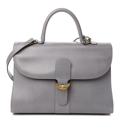 Delvaux Grained Calfskin Brillant Briefcase Grey 1 of 18