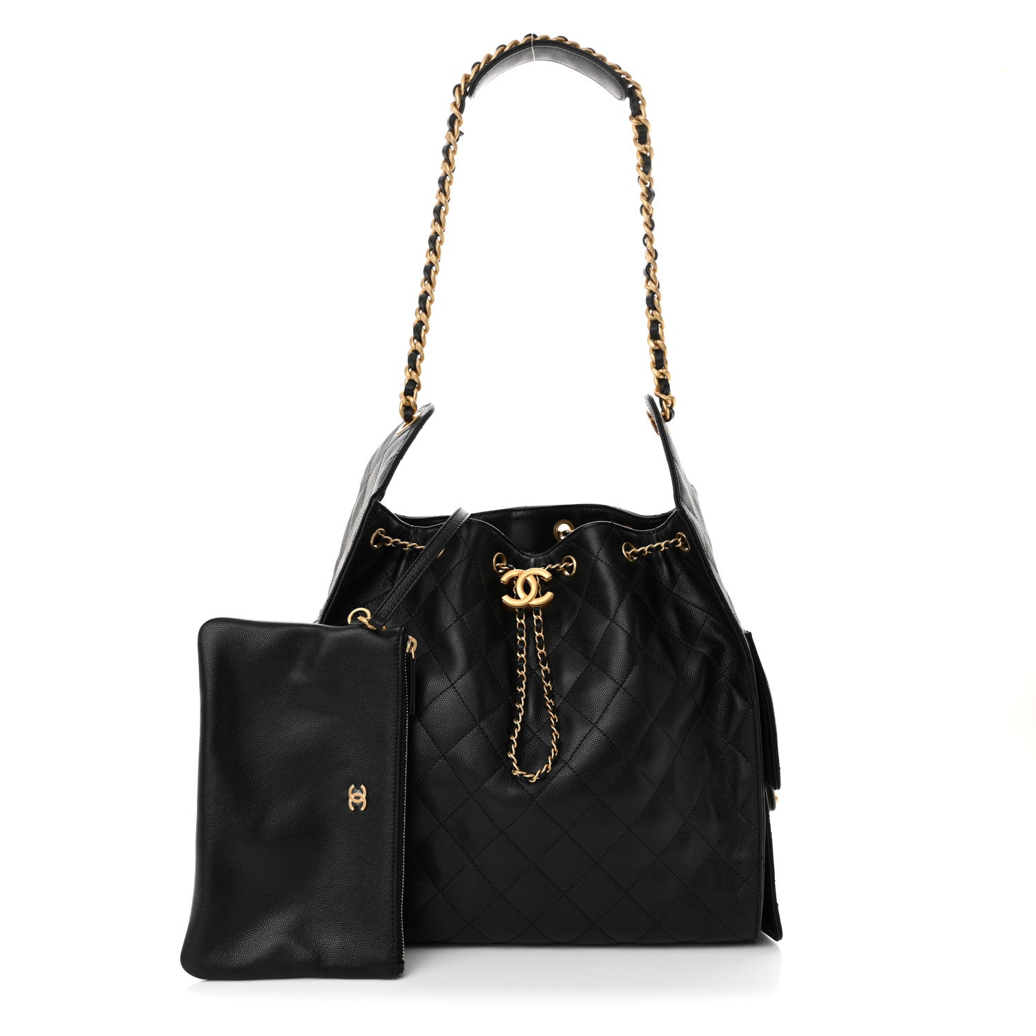 Chanel Caviar Quilted Medium Chanel 25 Handbag Black 3 of 11