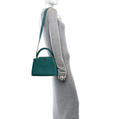 Louis Vuitton Taurillon Capucines BB Emerald 3 of 7