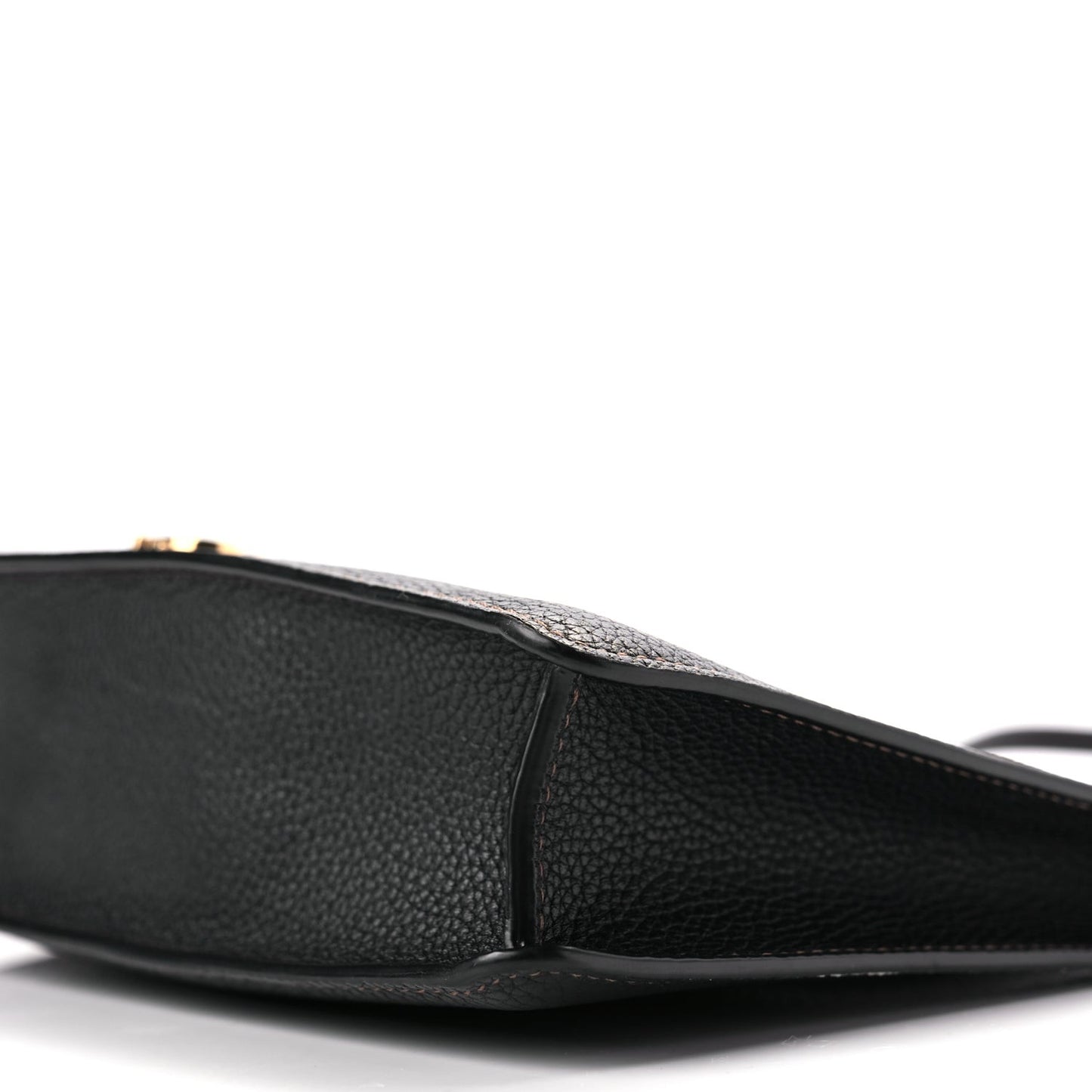 Grained Calfskin Mini TB Shoulder Pouch Black