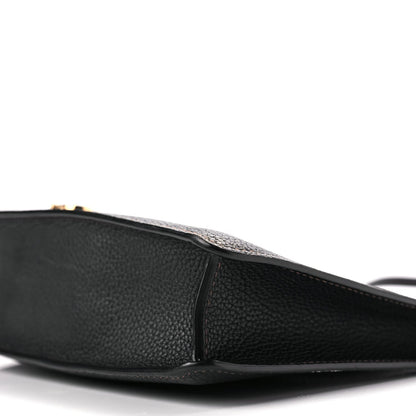 Burberry Grained Calfskin Mini TB Shoulder Pouch Black 8 of 8