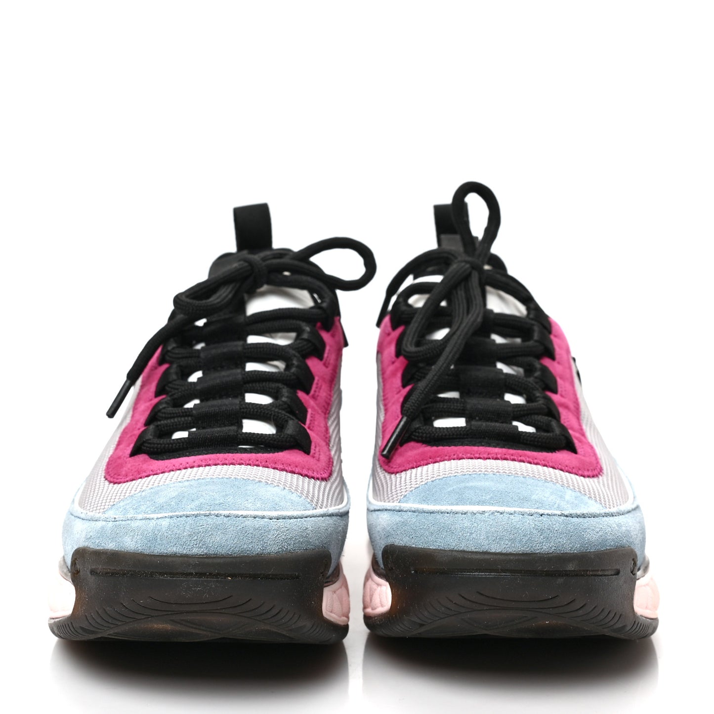 Fabric Suede CC Sneakers 38 Light Grey Light Blue Fuchsia