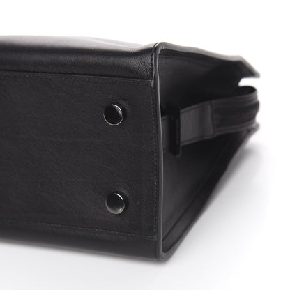 Saint Laurent Calfskin Baby Monogram Cabas Black 10 of 12