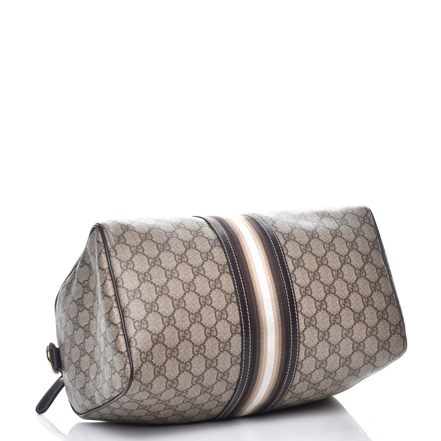 GG Plus Monogram Web Medium Joy Boston Dark Brown