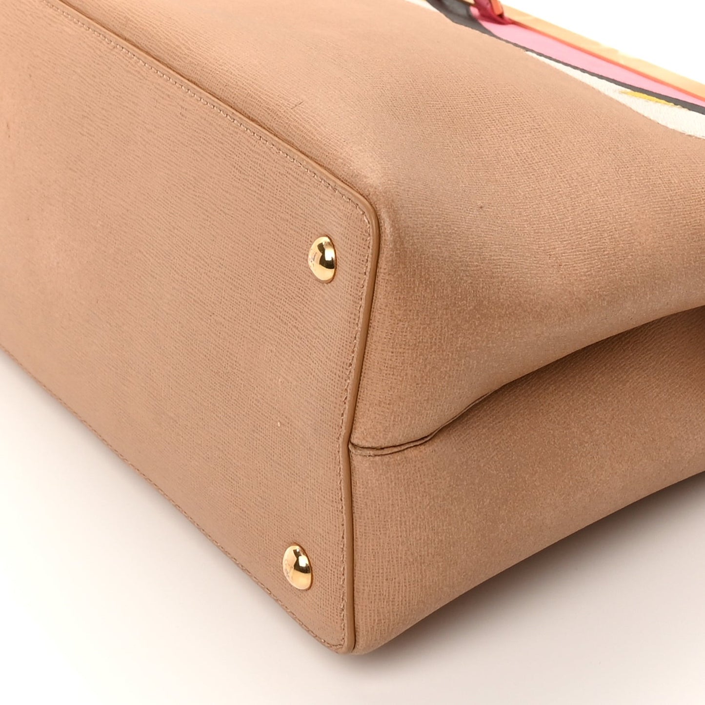 Vitello Elite Monster Petite 2Jours Tote Cuoio Lollypop Multicolour