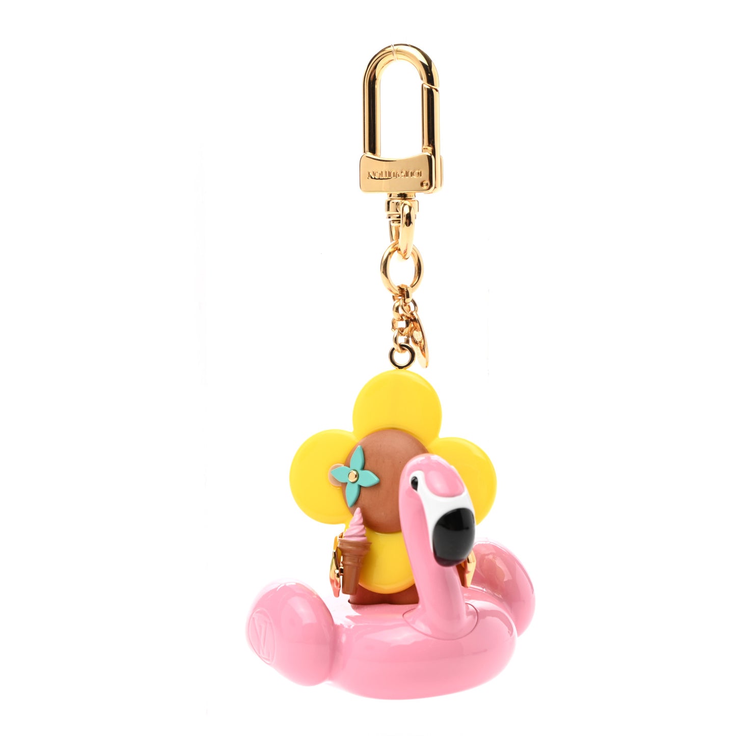 Vivienne Flamingo Bag Charm Key Holder