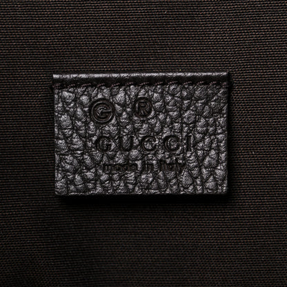 Gucci Monogram Dollar Calfskin O Drawstring Backpack Beige Ebony Testa di Moro Dark Chocolate 7 of 17