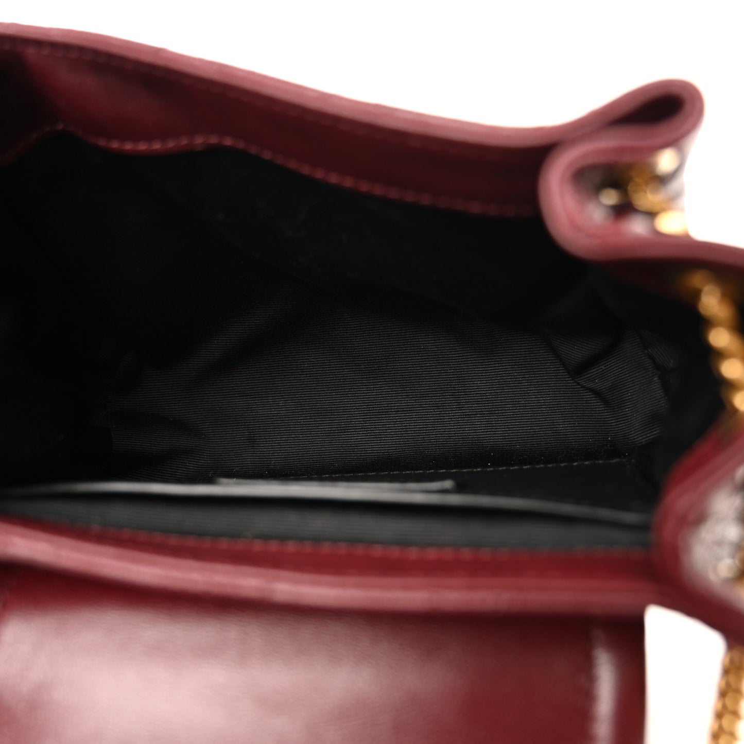 Lambskin Quilted Monogram Mini Nolita Rouge Cabernet