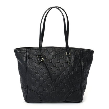 Gucci Guccissima Small Bree Zippered Tote Black 1 of 8