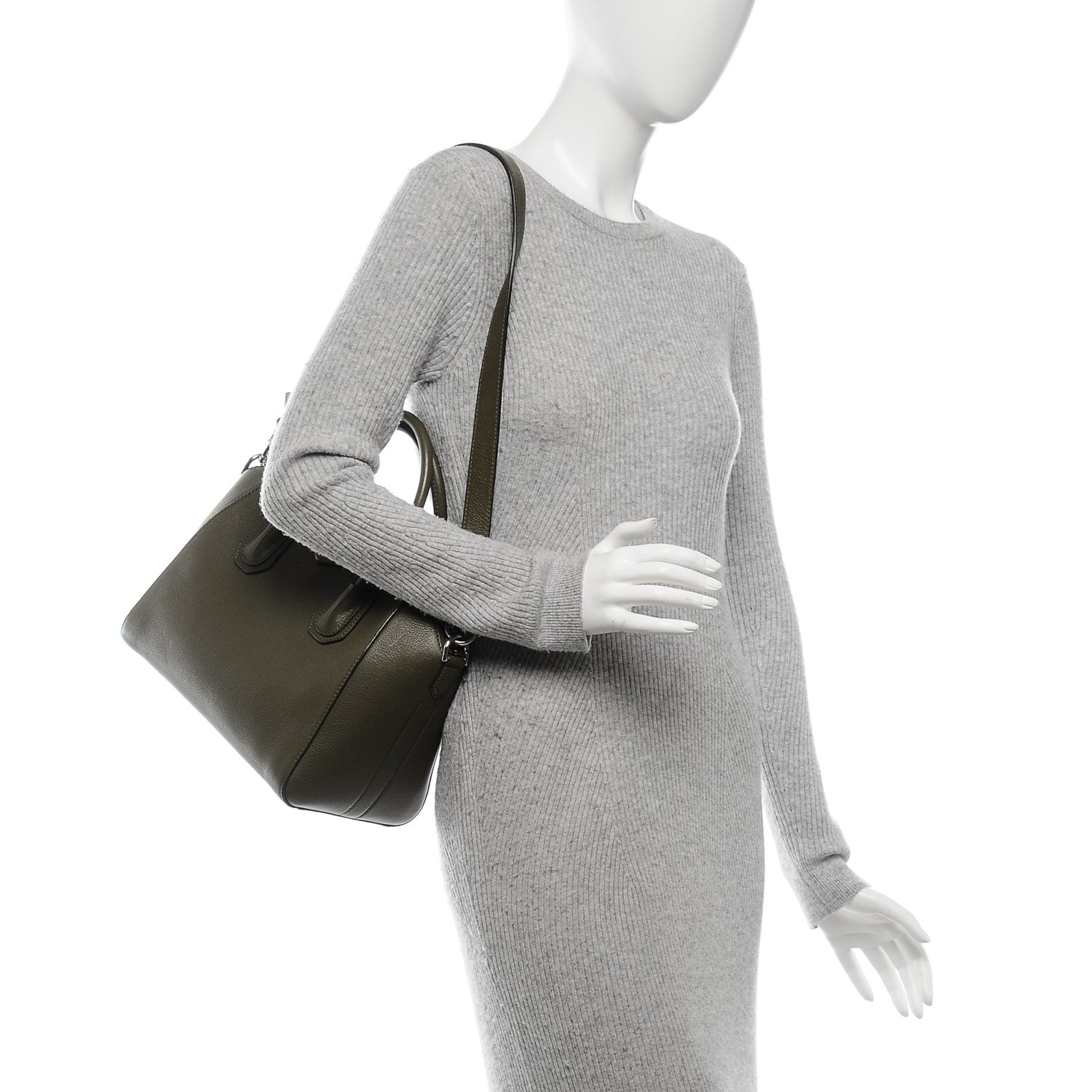 Givenchy Sugar Goatskin Small Antigona Khaki 2 of 7