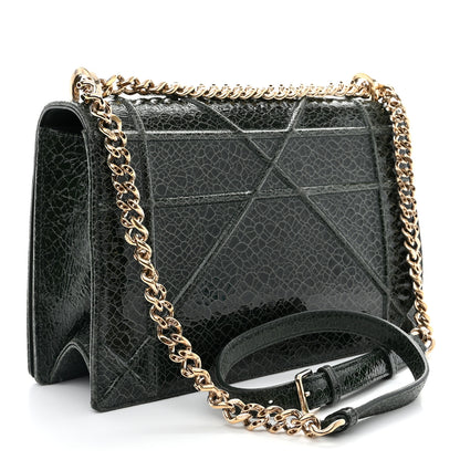 Christian Dior Ceramic Effect Deerskin Large Diorama Flap Bag Malachite Green 3 of 13