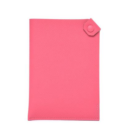 Hermes Epsom Tarmac PM Passport Holder Rose Azalee 1 of 7
