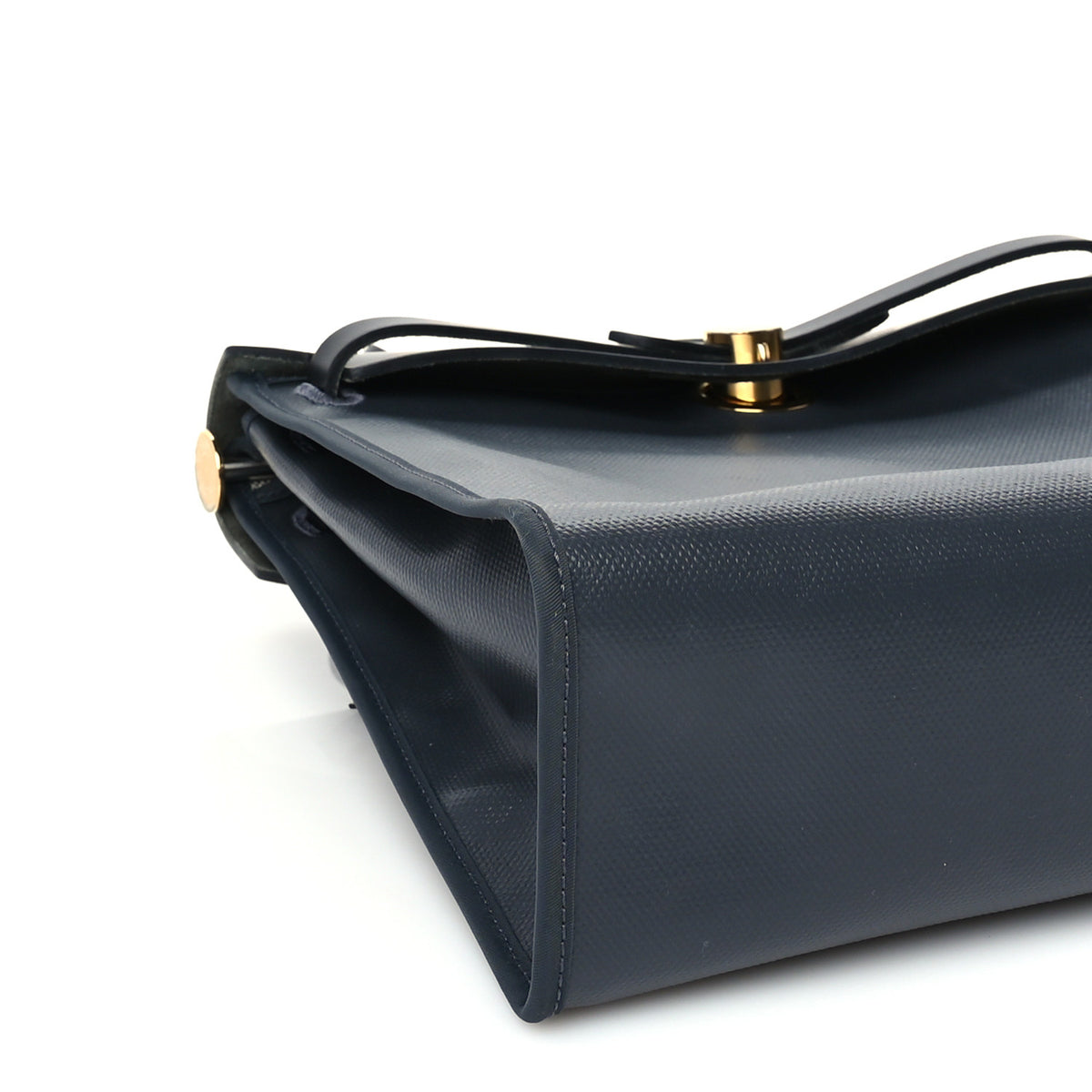 Hermes Toile H Berline Vache Hunter Herbag Zip PM  Black Bleu Nuit 14 of 16