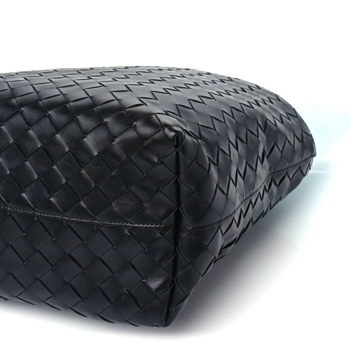 Bottega Veneta Nappa Intrecciato North South Tote Black Blue 8 of 8