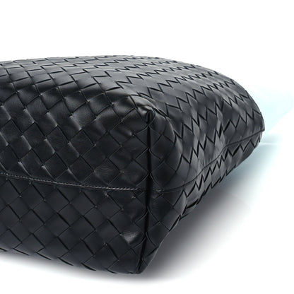 Bottega Veneta Nappa Intrecciato North South Tote Black Blue 8 of 8