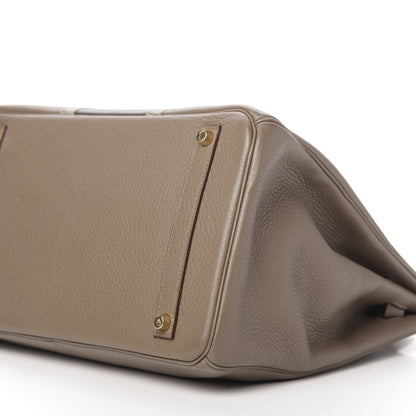 Hermes Taurillon Clemence Lizard Club Birkin 35 Etain Graphite 7 of 10