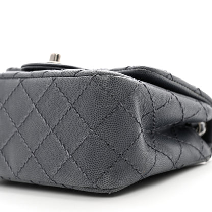 Chanel Caviar Quilted Mini Square Flap Dark Grey 10 of 10