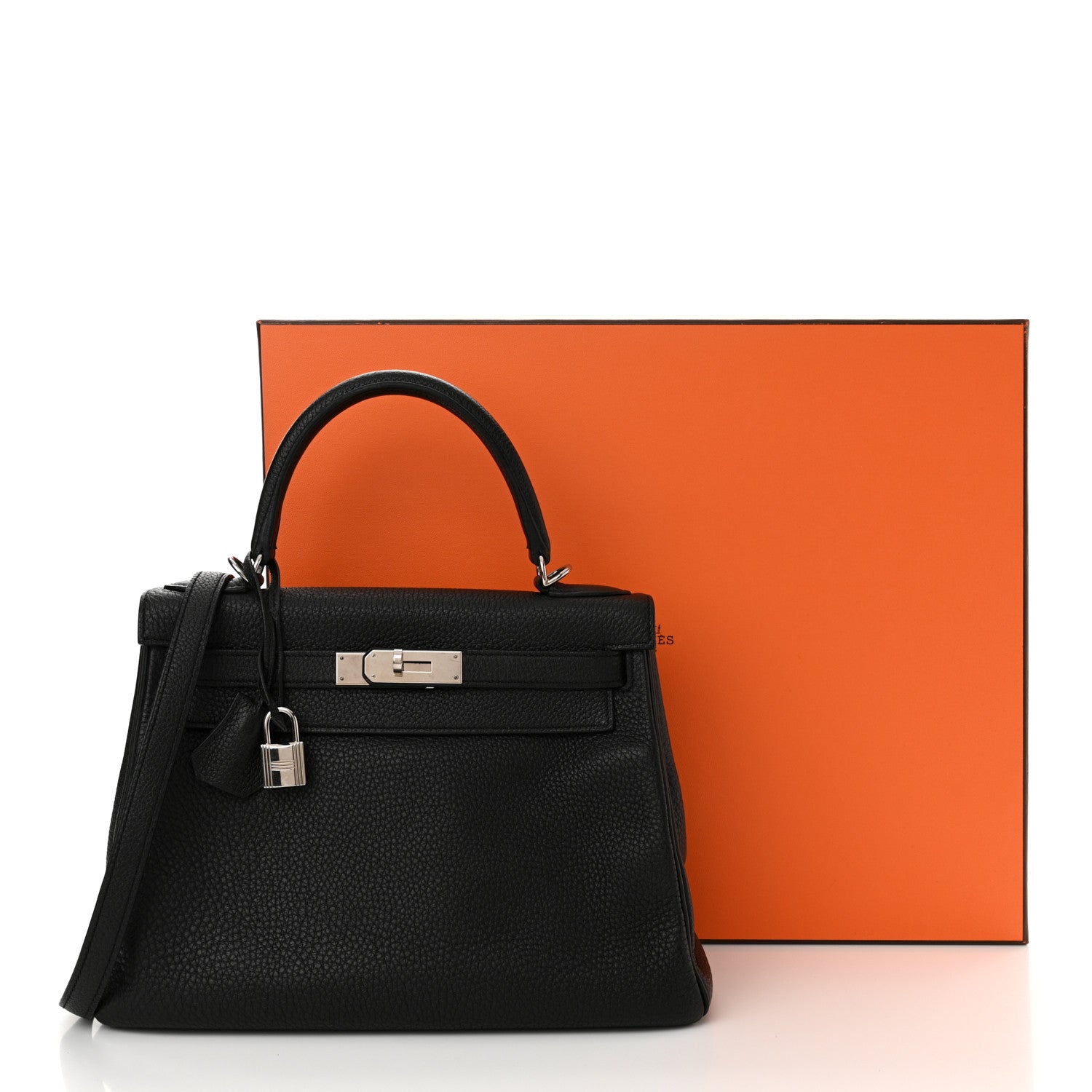Hermes Togo Kelly Retourne 28 Black 16 of 16