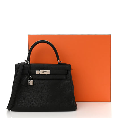Hermes Togo Kelly Retourne 28 Black 16 of 16