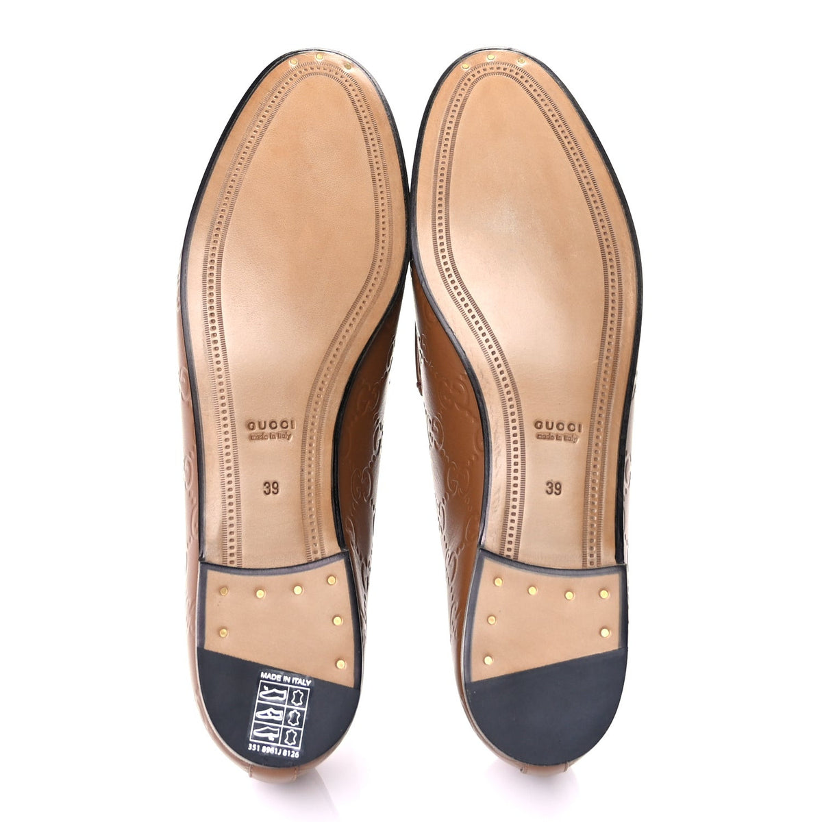 Gucci Betis Glamour Calfskin ssima Womens Jordaan Loafers 39  Cuir 6 of 9