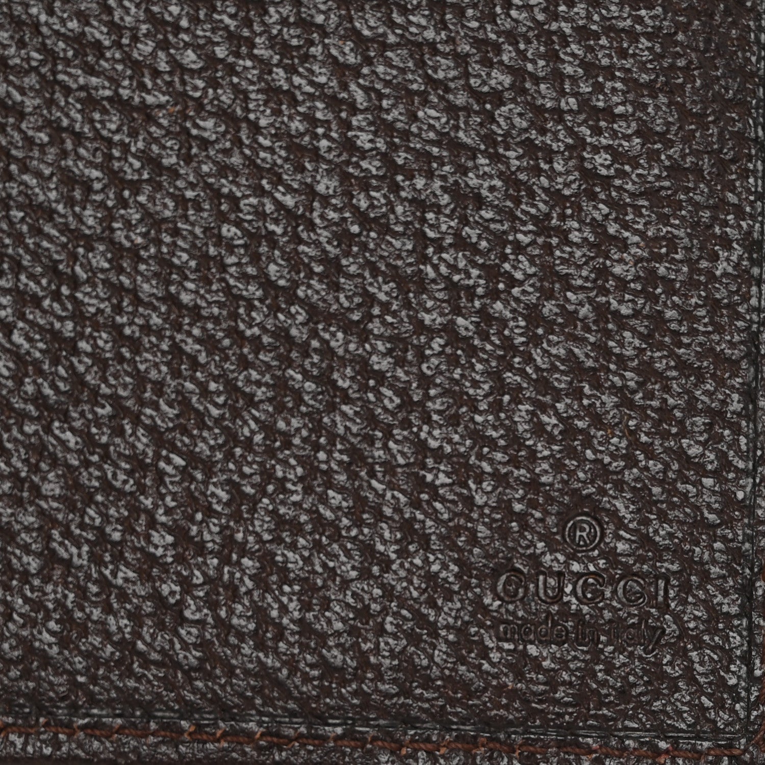 Gucci Monogram Metal Bar Chain Wallet Dark Brown 6 of 7