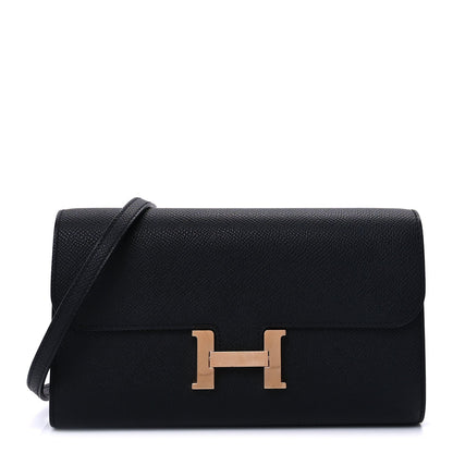 Hermes Epsom Constance Long To Go Wallet Black 1 of 8