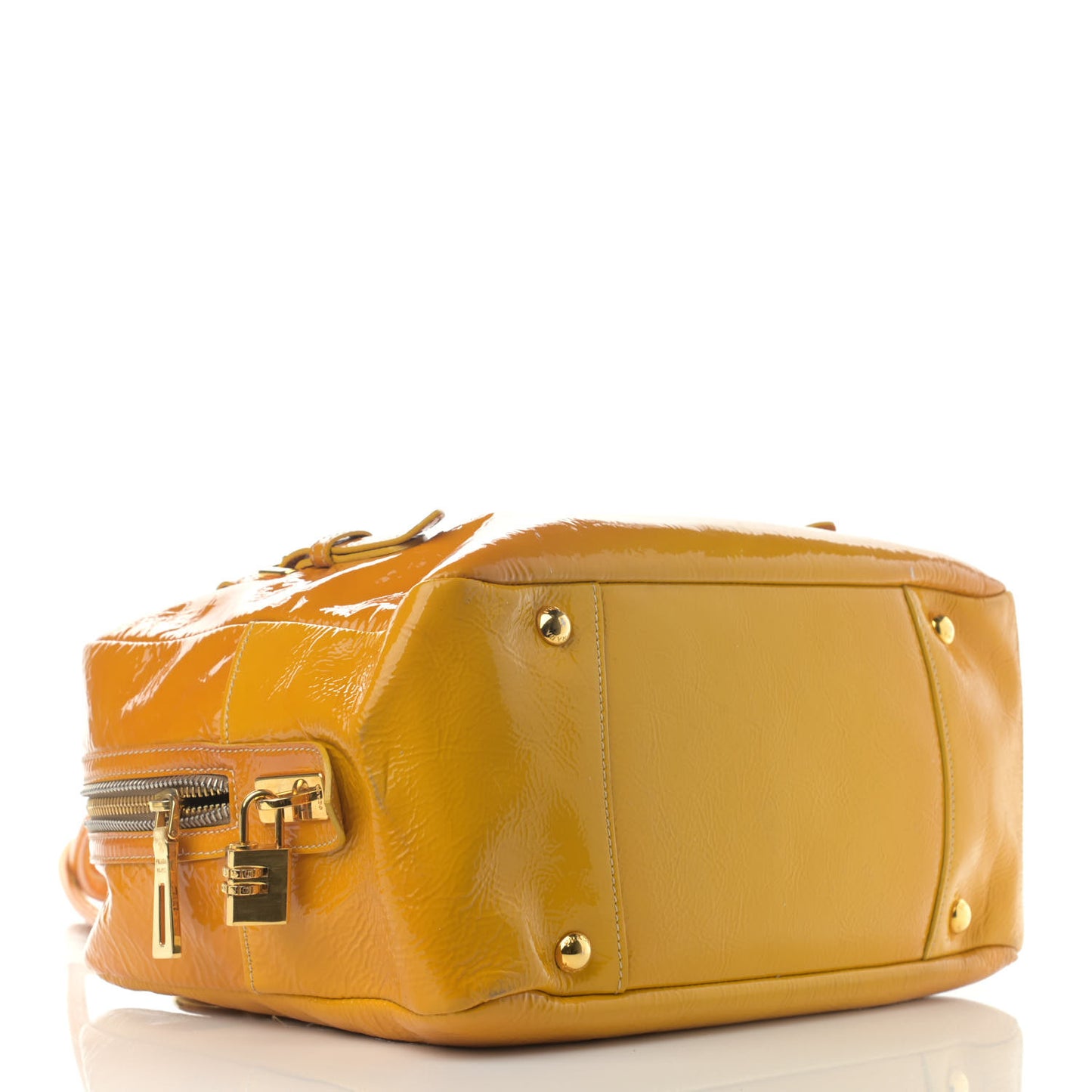 Vernice Naplak Shoulder Bag Giallo