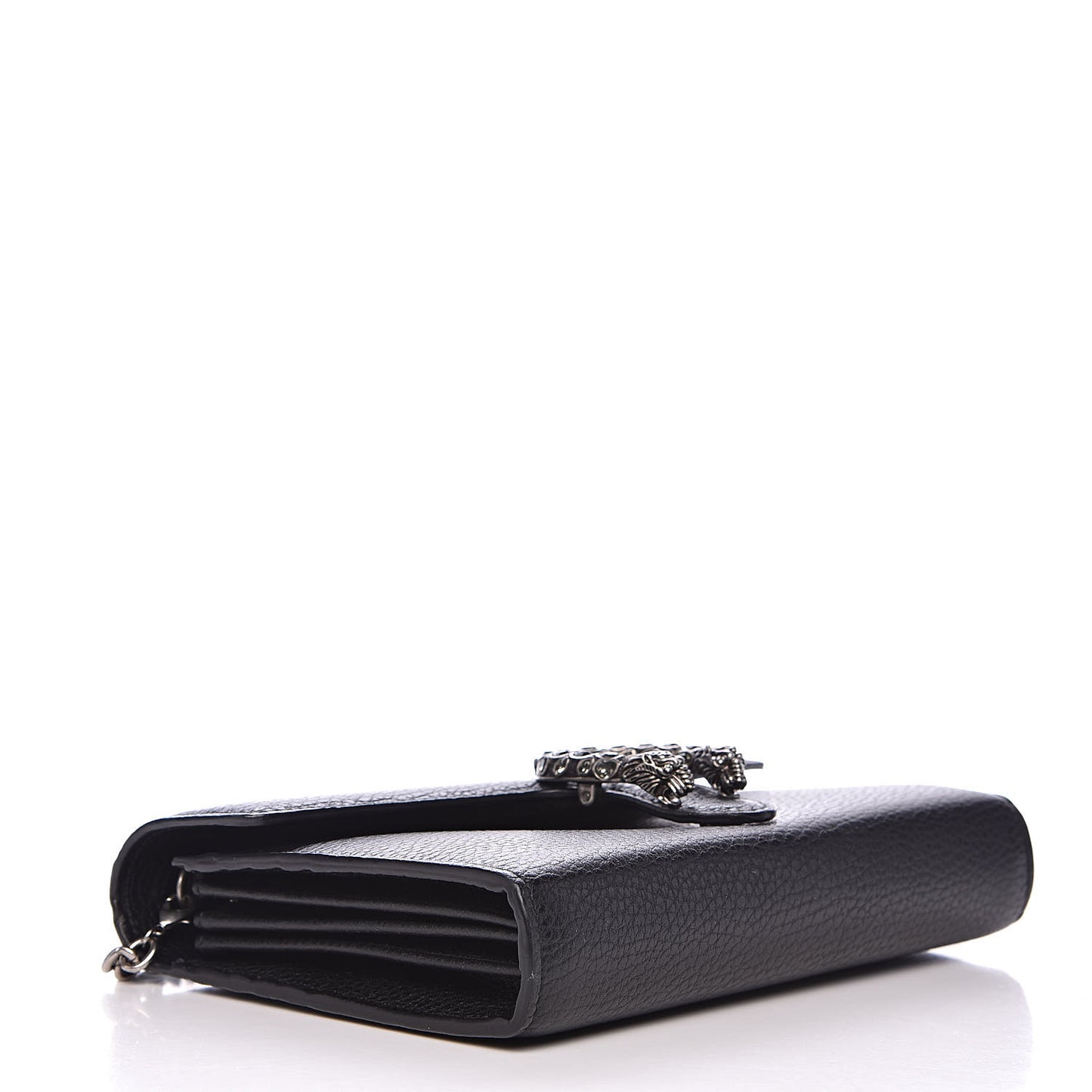 Calfskin Mini Dionysus Chain Wallet Black