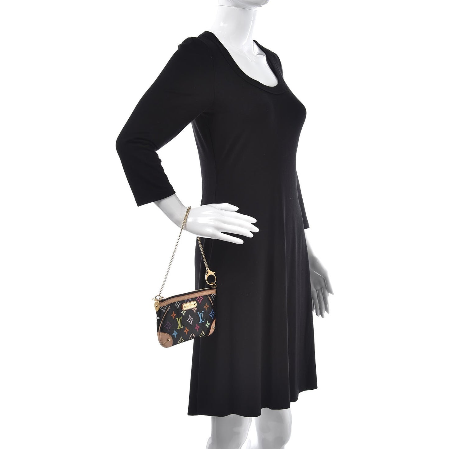 Monogram Multicolor Pochette Milla MM Black