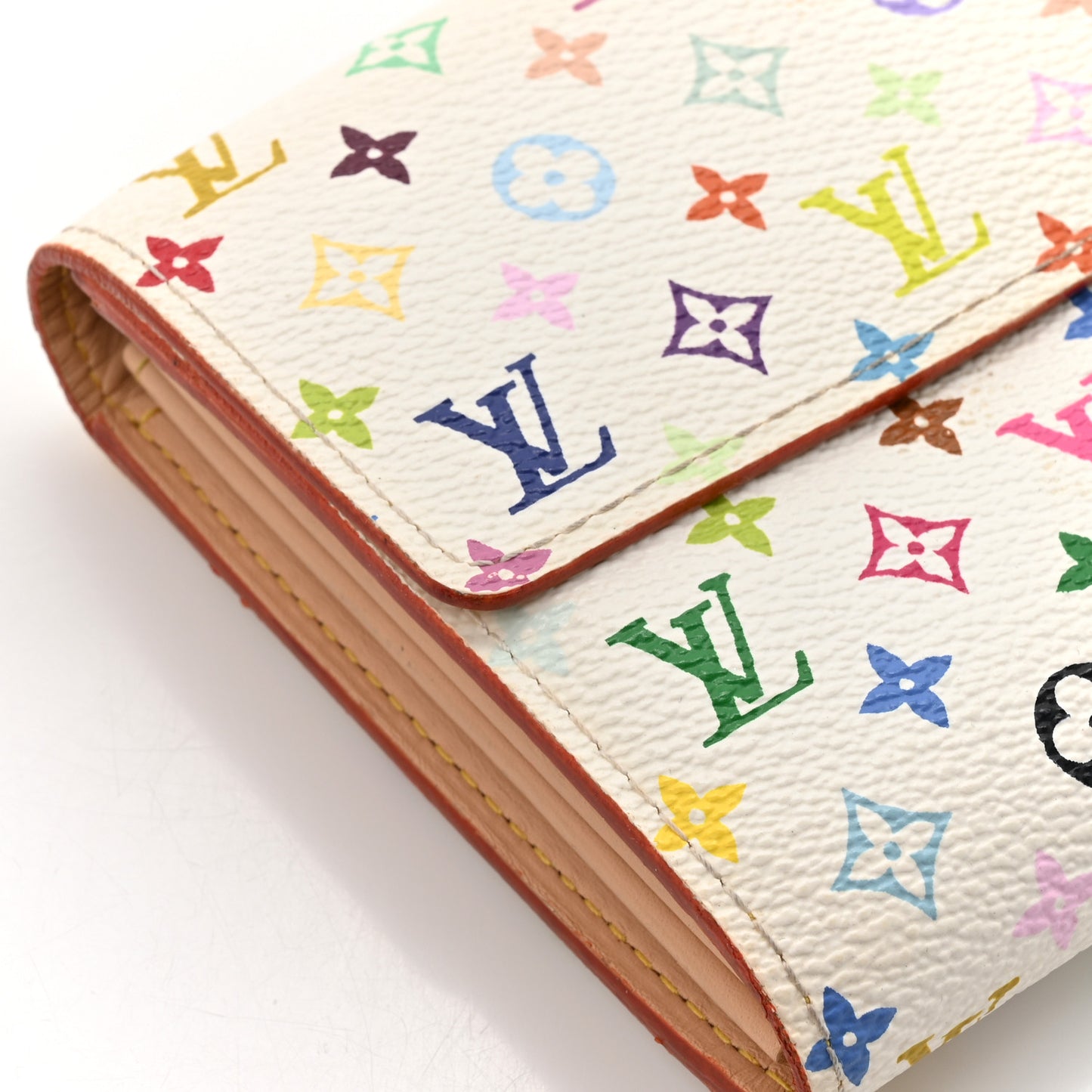 Monogram Multicolor Sarah Wallet White