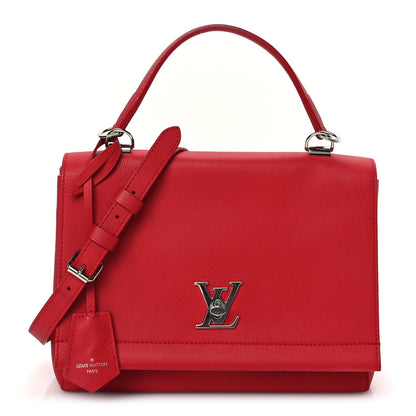Louis Vuitton Soft Calfskin Lockme II Top Handle Rubis 1 of 8