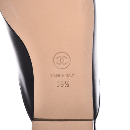 Chanel Lambskin Chain CC Mules 39.5 Black 5 of 7