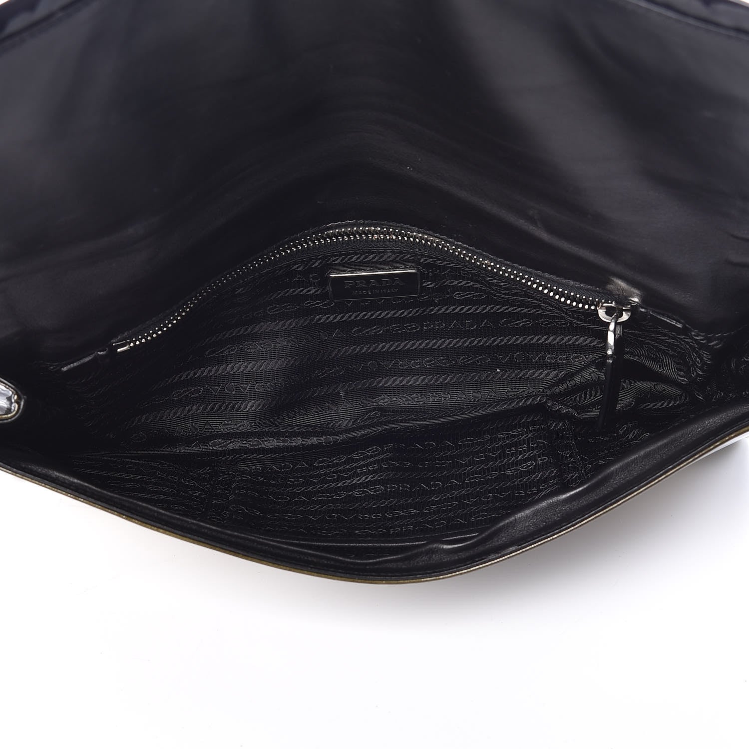 Prada Vernice Sfumata Clutch Black 5 of 13