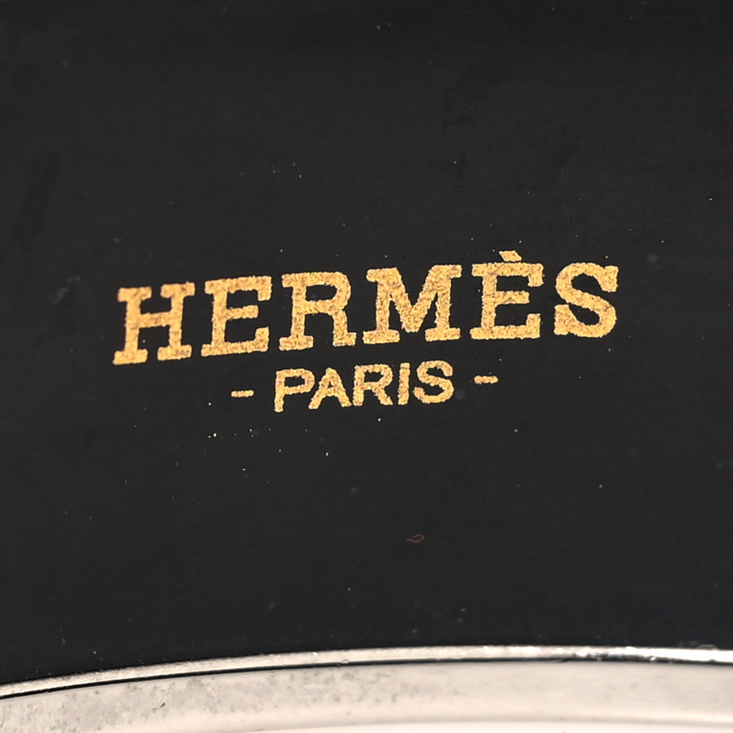 Hermes Enamel Printed Colliers de Chiens Wide Bracelet 65 4 of 5