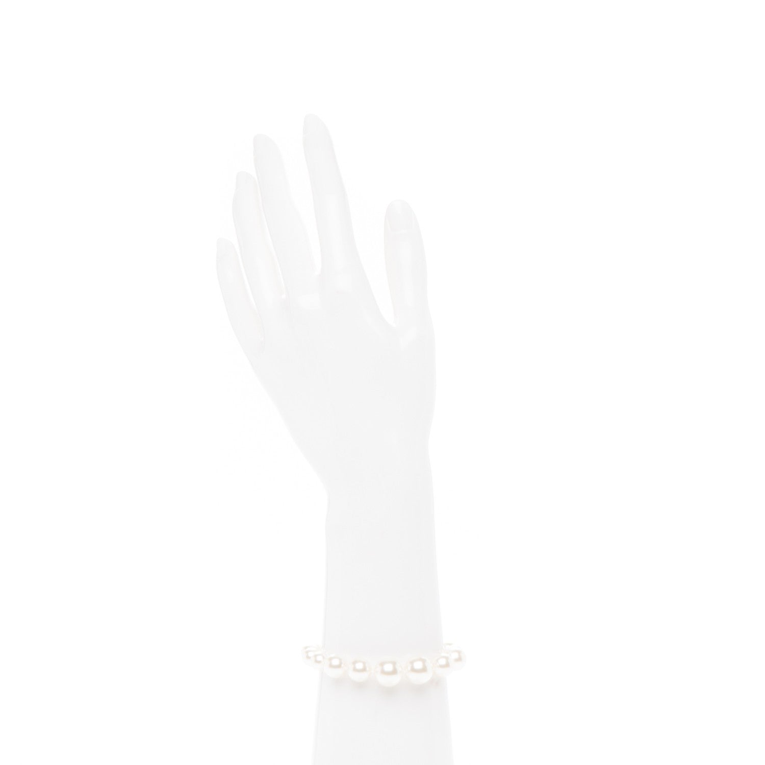 Chanel Pearl Baguette Crystal CC Bracelet Gold 3 of 6